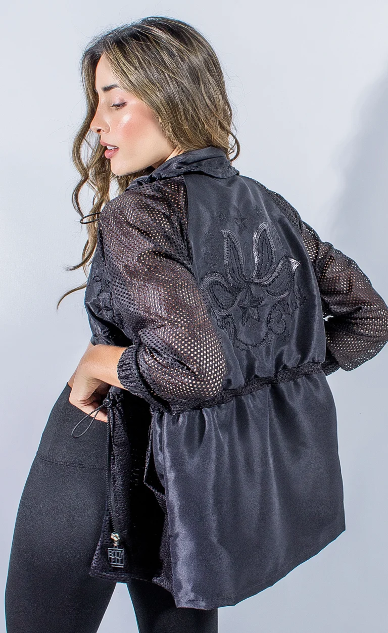 Dian Black Embroidered Jacket