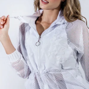 Dian White Embroidered Jacket