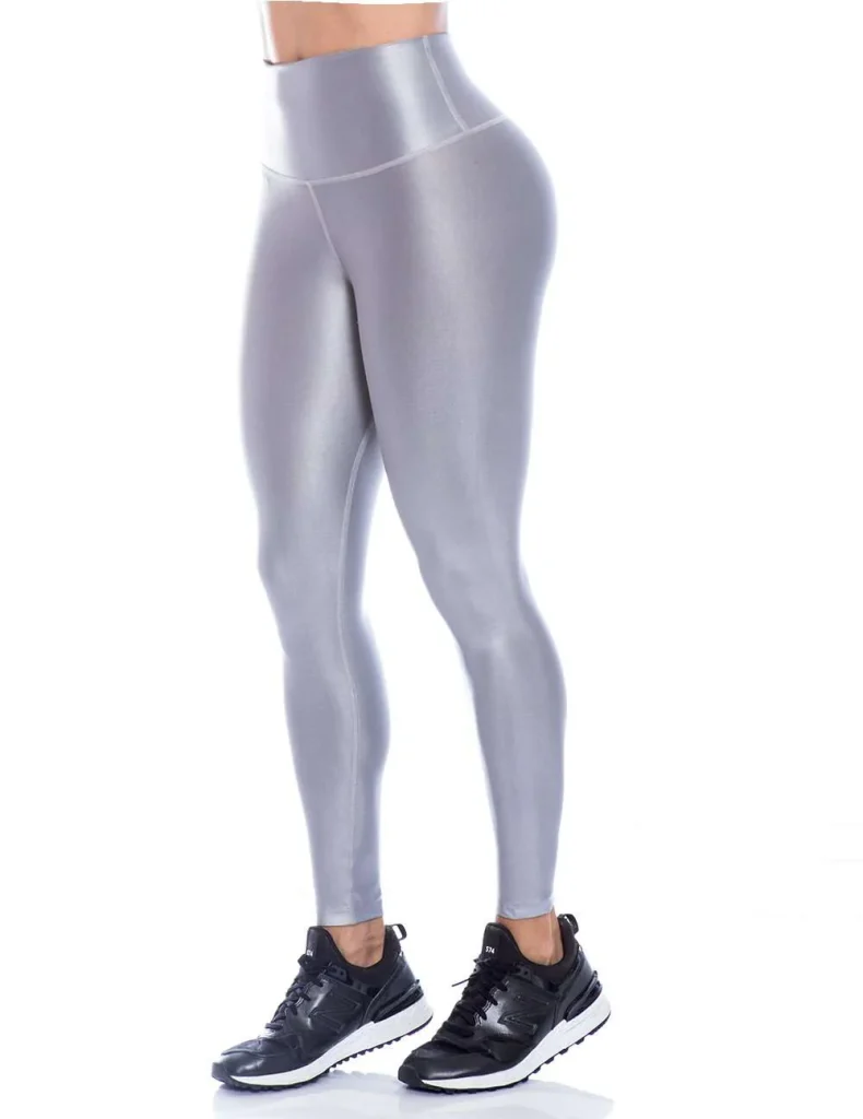 Metallic Silver Leggings