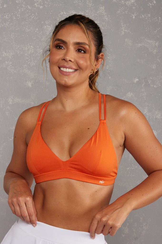 Vibrant Orange Fitted Top