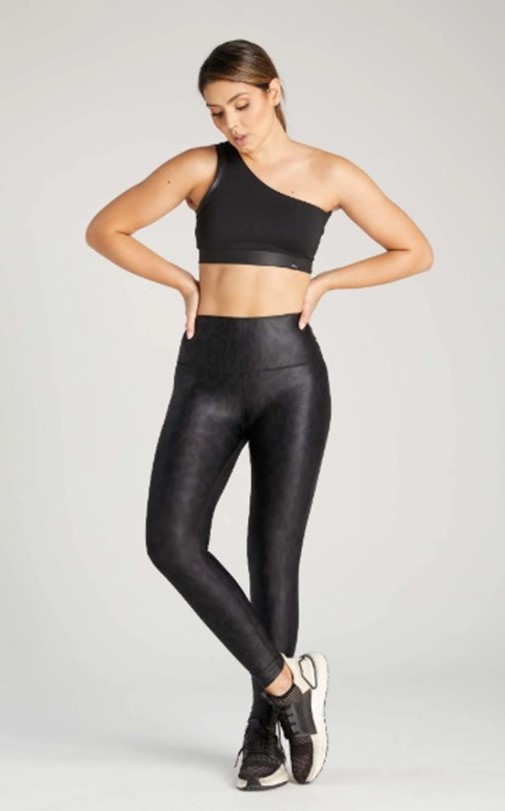 Animal Print Leather Legging