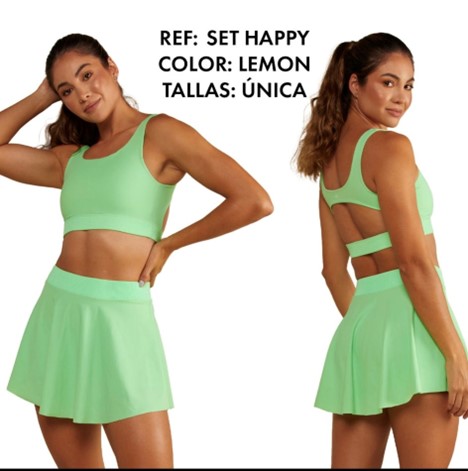 Lemon Breeze Set Skort
