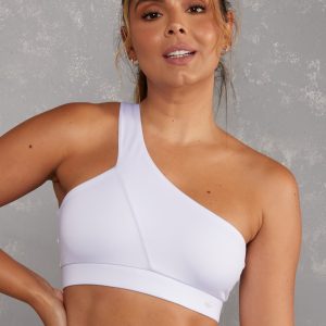 White Ribbed Crop Top