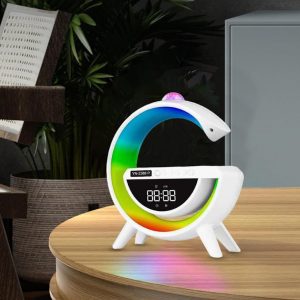YN-2388P Table Lamp with Bluetooth Speaker, Wireless Charging, Multi-Function Bluetooth Speaker